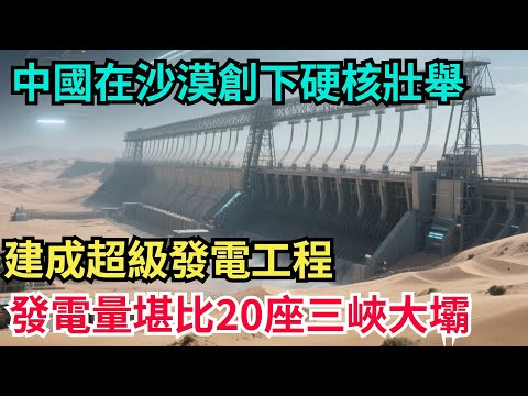 中國在沙漠創下硬核壯舉！建成超級發電工程，發電量堪比20座三峽大壩！【八哥說世界】#科普 #沙漠 #超級工程 #建造 #熱門 #中國基建 #沙漠工程 #中国基建 #水利工程
