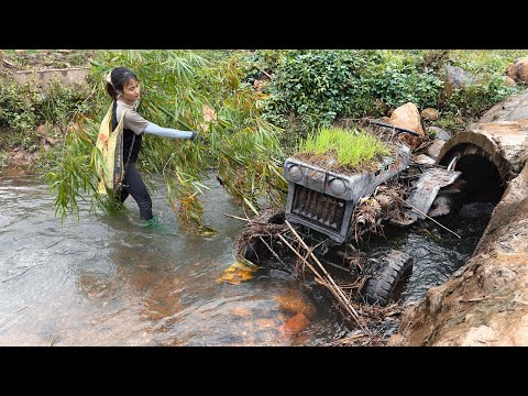 Restarting the SHIBAURA SD1800 tractor that was left in the sewer 20 years ago