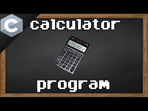 C calculator program 🖩