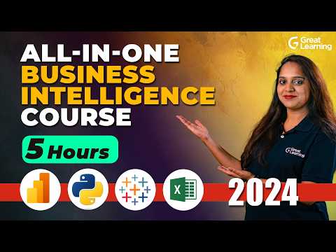 Business Intelligence Tutorial for 2024 with Power BI, Tableau, Python and Excel Dashboard