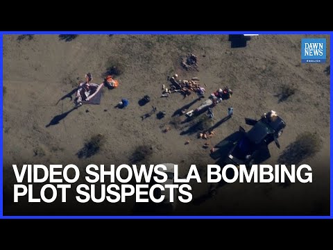 FBI Releases Video Showing LA Bombing Plot Suspects Preparing in Desert | Dawn News English