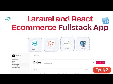 Building  Laravel 12 & React Ecommerce App with Postgress |Typescript | Image Upload and Data Tables