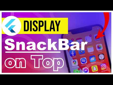 How to display snackbar on top? | Snackbar on top in Flutter app | Flutter App Tutorials | App UI/UX