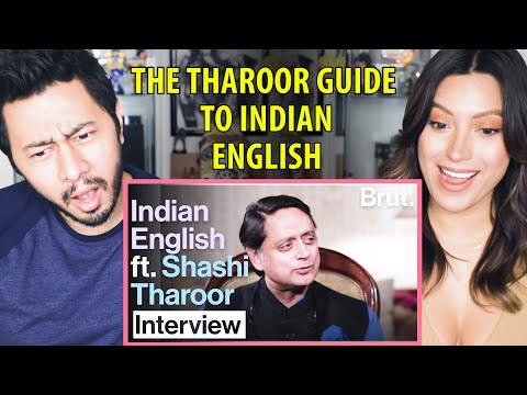THE THAROOR GUIDE TO INDIAN ENGLISH | Shashi Tharoor | Brut India | Reaction | Jaby Koay & Natasha