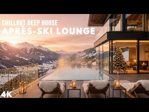 Winter Lounge Live | Deep House, Chill & Snowy Mountain View 4K