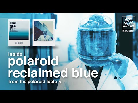 Inside Polaroid Reclaimed Blue Film 🔵 Experimental Polaroid chemistry from within the film factory
