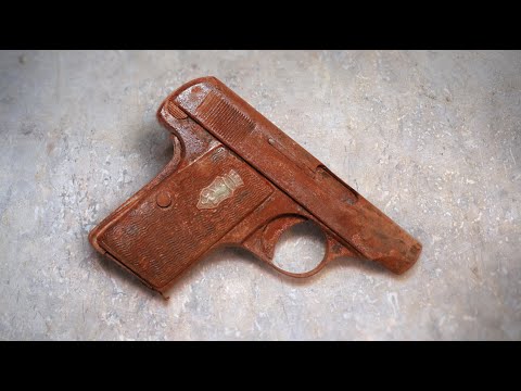 Restoration of .25 ACP Pistol: left to rot in a flooded garage