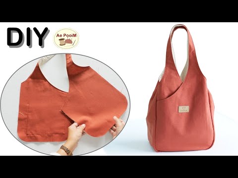 How to make a cute fabric bag with three inner compartments