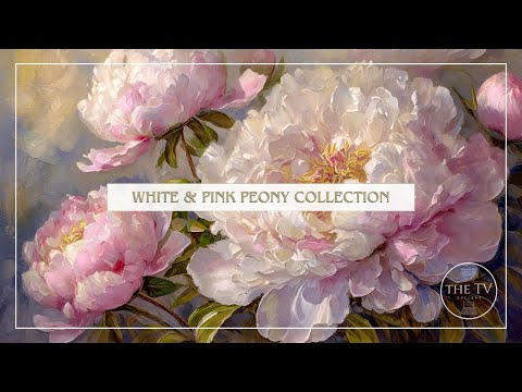 Vintage Peony Art | 4K TV Frame Art Screensaver | Vintage Inspired Floral Art | 6 scenes