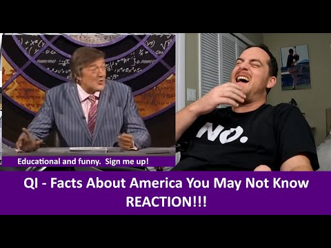 American Reacts QI - Facts About America You May Not Know REACTION
