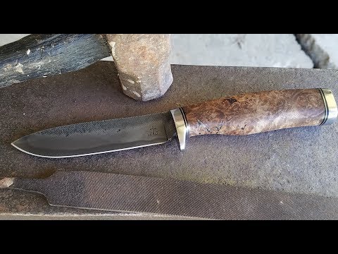 Forging an old file into a Drop Point Hunter