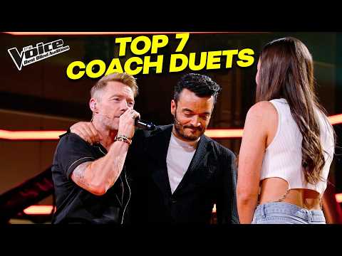 TOP 7 Coach Duets...The BIGGEST Stars on Earth COLLIDED! | The Voice