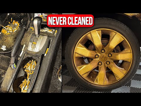 Cleaning a Chain-Smoker’s DISGUSTING Car That’s NEVER Been Detailed!