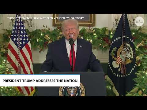 Full Trump speech addresses nation on economy, border policy and outlines for 2026 agenda