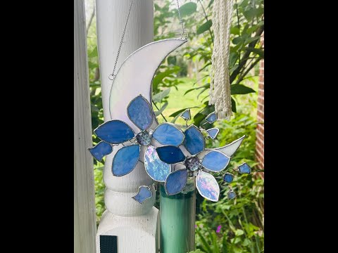 Stained Glass 3D Moon Flowers | DIY Stained Glass | Learning Stained Glass | Kumbyart