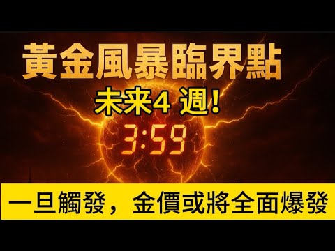 黃金臨界 4 週！市場風暴倒數啟動：一旦觸發，金價或將全面爆發！                         #黃金 #金價 #美元 #美聯儲 #黃金預測 央行買黃金