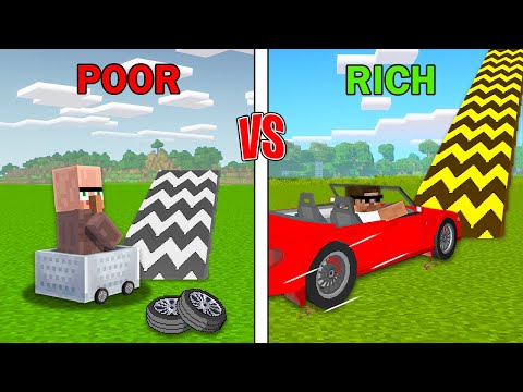 Rs 1 Ramp vs Rs 10,00,000 Super Ramp Challenge in Minecraft...