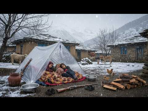 Morning Routine in an Afghan Village | Life of an 85-Year-Old Grandma — Cooking & Caring for Animals