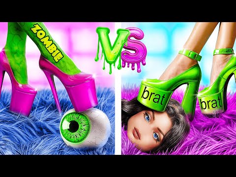 Ik werd een Zombie! Extreme Make-Over van Nerd Zombie naar Populair!