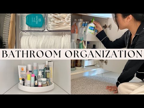 7 bathroom organization ESSENTIALS to help you be more efficient and minimal ✨