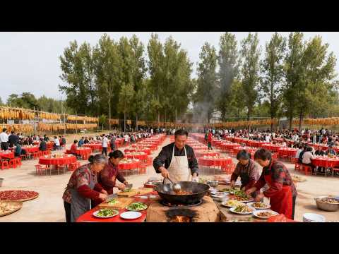 A collection of wonderful Chinese rural wedding banquet productions
