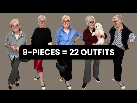Build Your Fall Capsule Wardrobe: 9 Pieces = 22 Outfits