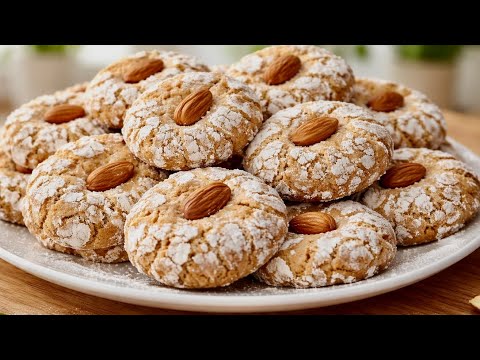 Christmas Italian Almond Cookies 🎄They will disappear in 1 minute!