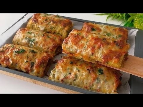 سیب زمینی و مرغ باشه حتما این دستور را درست کنین😋👌ساندویچ مرغ با رول سیب زمینی✅