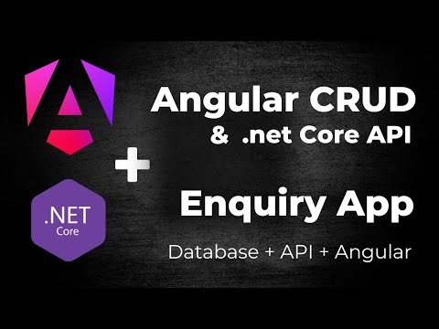 Build a Real Time App with .Net Core API and Angular 19 | Angular crud with .net API | Enquiry App