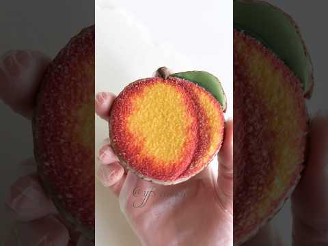🍑Satisfying fruits cookie decorating #cookiedecorating #cookies #royalicing #satisfying