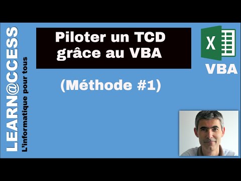 VBA - Comment Piloter un TCD avec un code Macro (Méthode n°1)