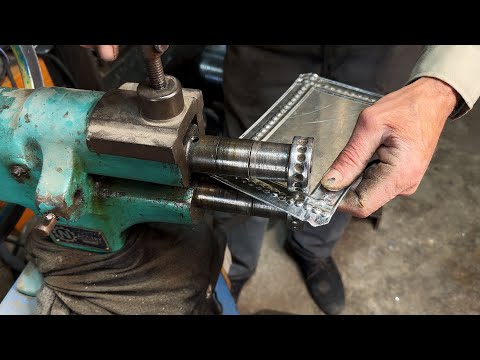 Watch This Metal Sheet Turn Into a Portable Cooking Fire Pit!