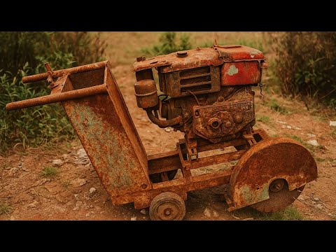 Unbelievable Transformation of a Rusty Cutting Machine Found in Junkyard
