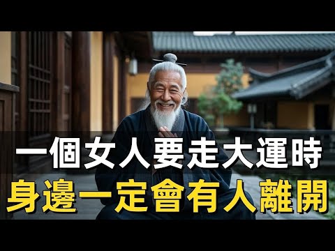 一個女人要走「大運」時，身邊一定會有人離開！如果你也出現這些特征，那麽你一定是非一般的女人！#修行思維 #修行 #福報 #禪 #道德經 #覺醒