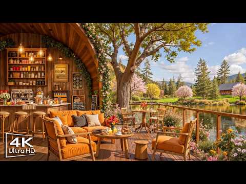 Relaxing Jazz Background Music for Work, Study πΈ Spring Cafe Ambience with Soft Piano Jazz Music