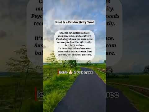 Rest Is a Productivity Tool  #darkpsychology #toxicpeople