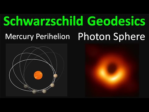 Relativity 108c: Schwarzschild Metric - Geodesics (Mercury perihelion advance, photon sphere)