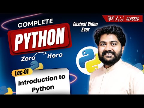 Python introduction | History of Python-Hindi/Urdu | Lec-01 | Python tutorial for beginners in Hindi