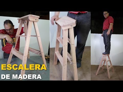 EASY STEP-BY-STEP WOODEN FOLDING LADDER - TUTORIAL - Wooden Stairs