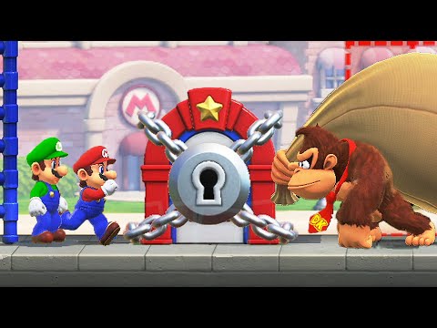 Mario vs Donkey Kong Switch – 2 Player Co-Op Walkthrough Part 01 [100%] (4K)
