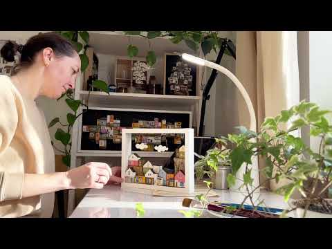 A Quiet Winter Day Creating Tiny Houses | Cozy Slow Living