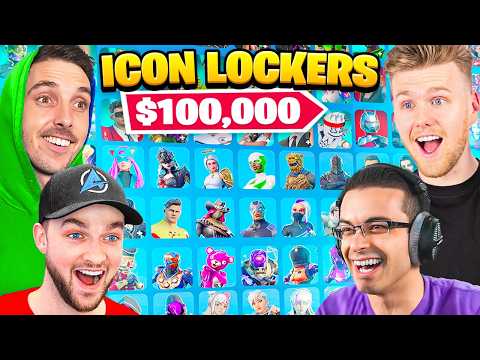 Revealing EVERY Fortnite Icon Locker! (Lazarbeam, NickEh30 & More)