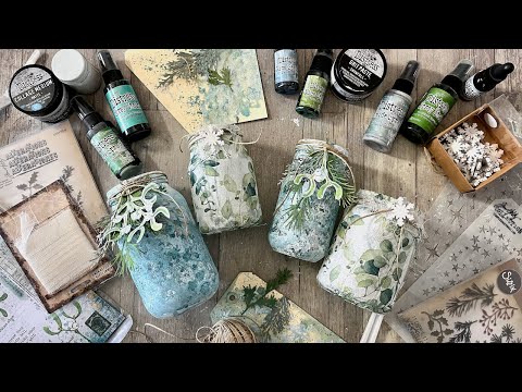 Handmade Recycled Festive Winter Candle Lanterns