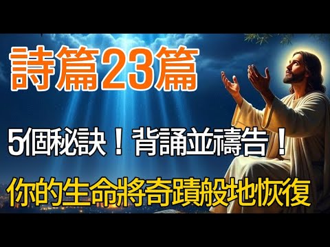 詩篇23篇的五大秘訣！背誦並禱告，你的生命將恢復 | 聖經經文 | 聆聽聖經 | 有聲書