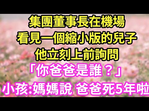 集團董事長在機場看見一個縮小版的兒子他立刻上前詢問「你爸爸是誰？」小孩:媽媽說 爸爸死5年啦#現言#總裁#甜文#故事 #言情#一口氣看完