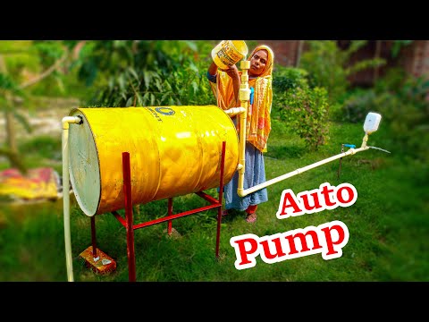 Wow !! many people never know . how to make air pressure for water strong from deep hand well