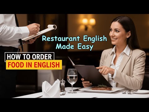 How to Order Food in English | Ordering Food in English 🇺🇸 Restaurant Vocabulary & Etiquette