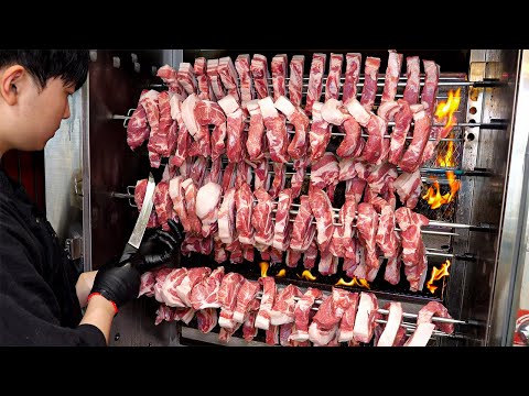 Insane! 200kg of Korean Pork Belly BBQ Sold Out in One Day / Korean street food
