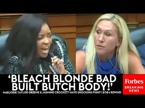 SHOCK 2024 MOMENT: All Hell Breaks Loose When Marjorie Taylor Greene, Jasmine Crockett Trade Insults