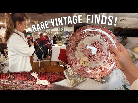I FOUND MY DREAM ANTIQUE CHRISTMAS DECOR! Rare Vintage Holiday Finds at this Antique Show